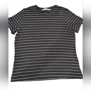 💥5/20$ Simons Black and White Striped Short Sleeve Tee